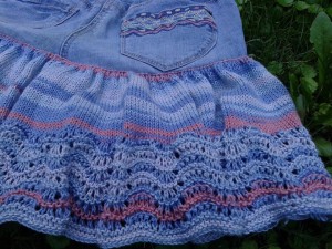 hullámos mintás szoknya fodor