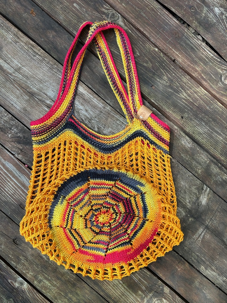 Kötött hálós szatyor Catania és Catania Color fonalból 